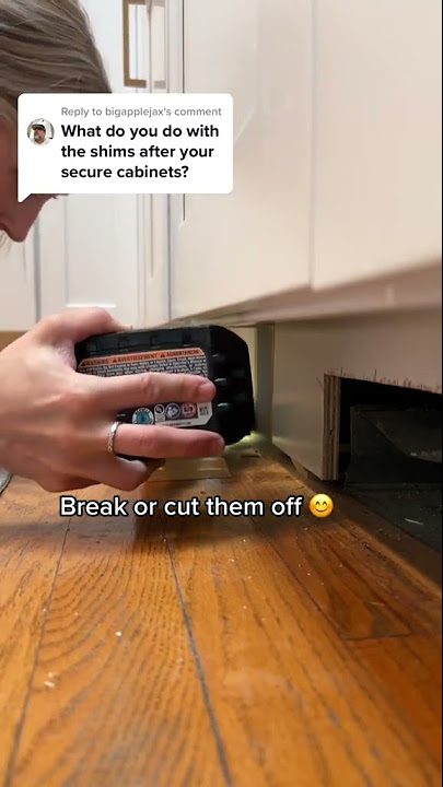 How to Cut Shims Under Cabinets?